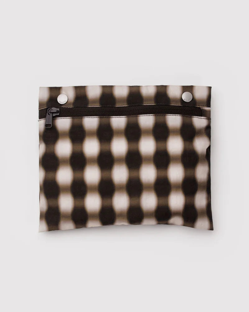 BAGGU Everyday Cloud Bag Blurred Gingham Brown