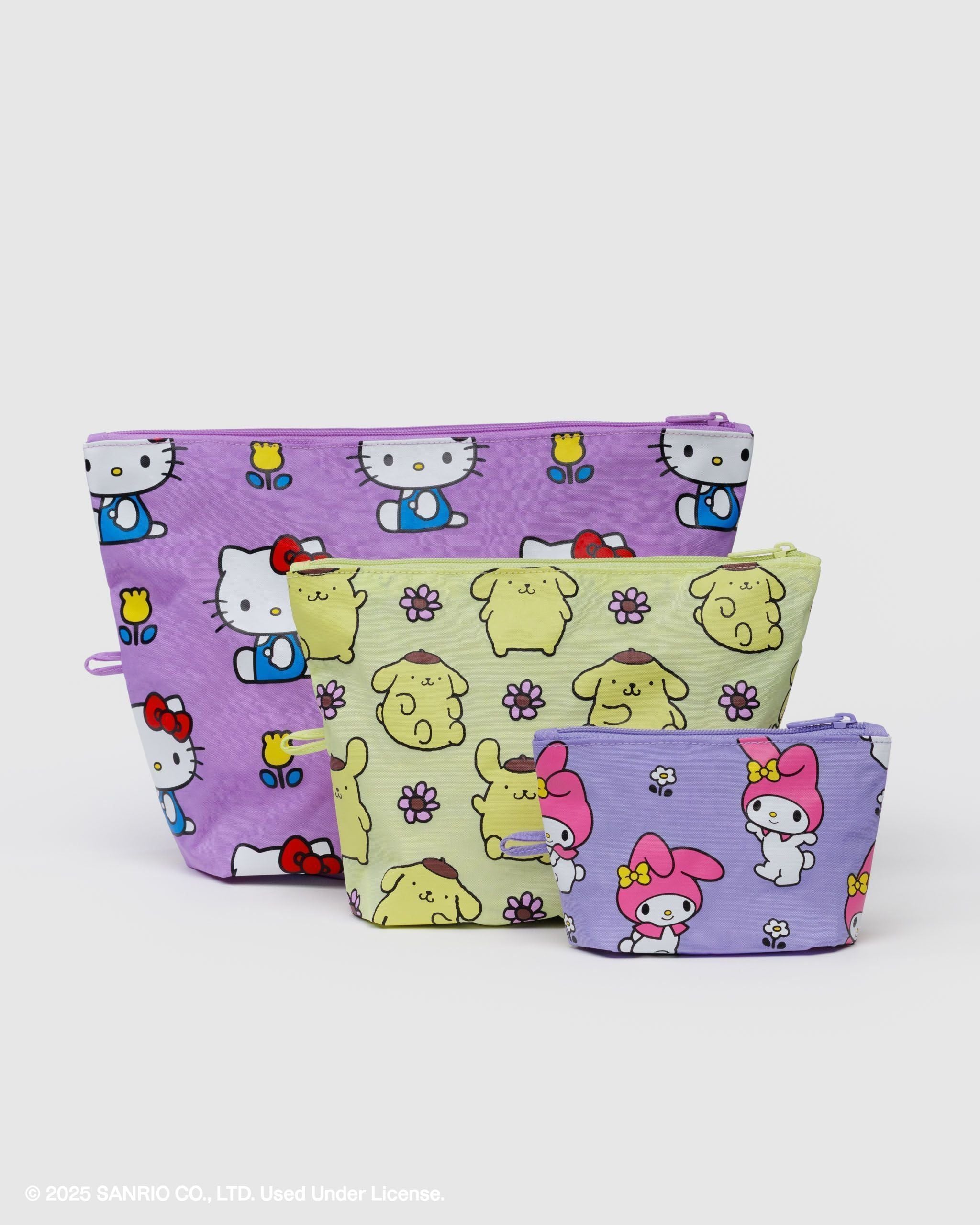 BAGGU Go Pouch Set Hello Kitty & Friends Florals