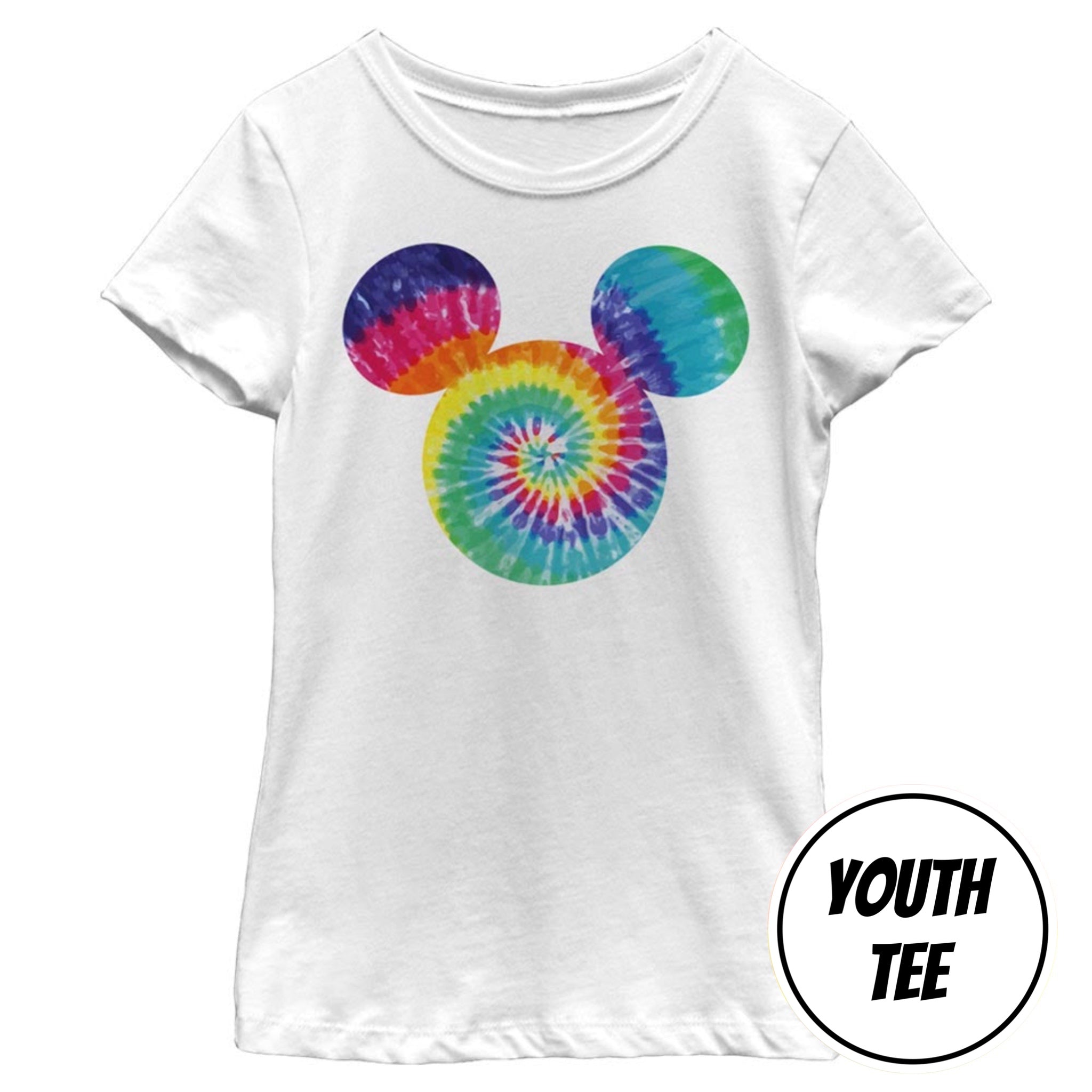 Girl's Disney Mickey Tie Dye Fill T-Shirt