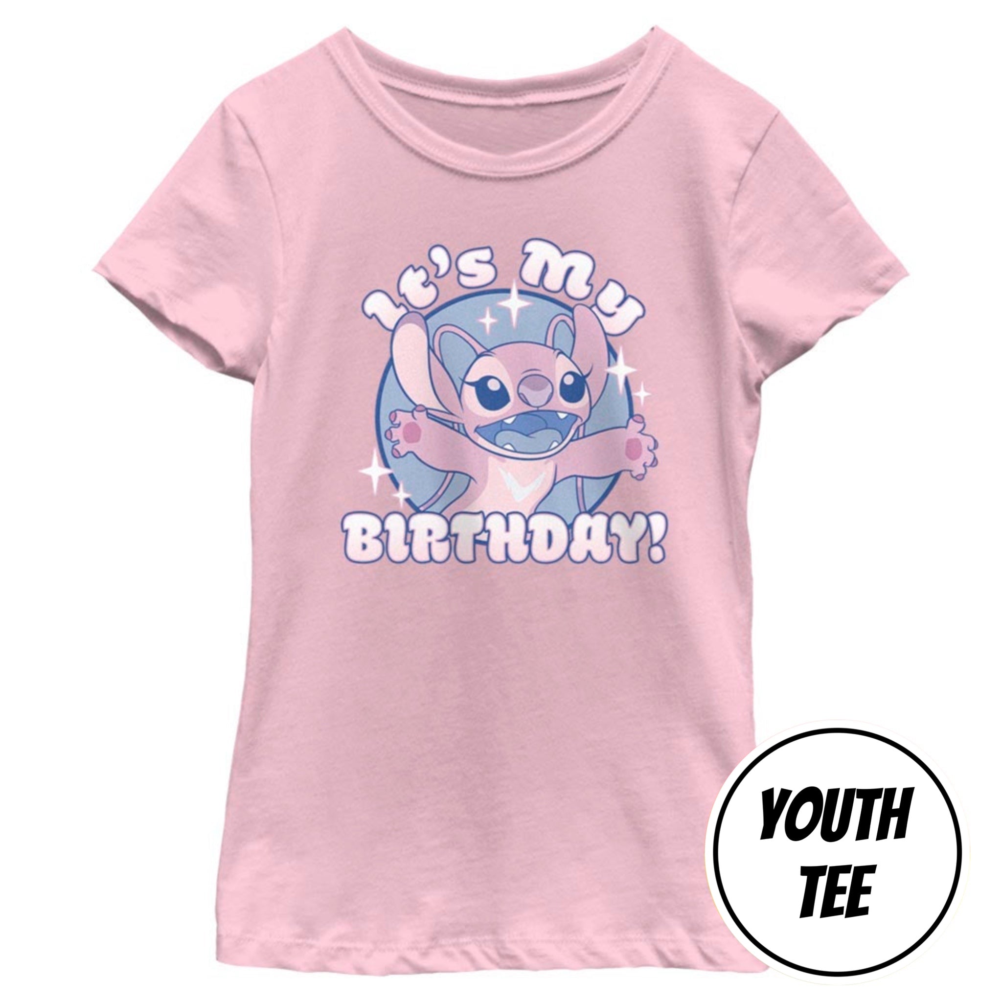 Girl's Disney Lilo and Stitch Angel Birthday T-Shirt