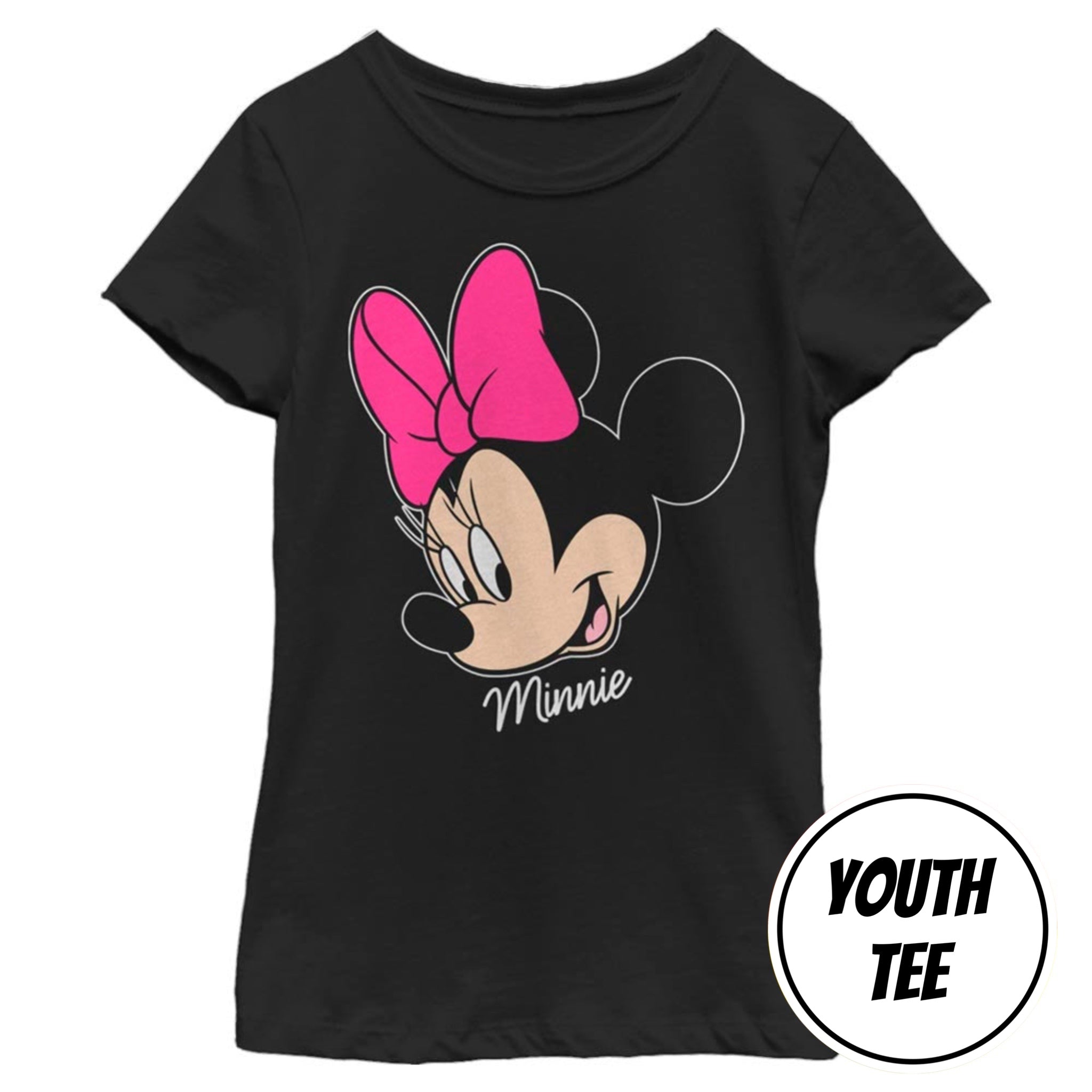 Girl's Disney Minnie Big Face T-Shirt