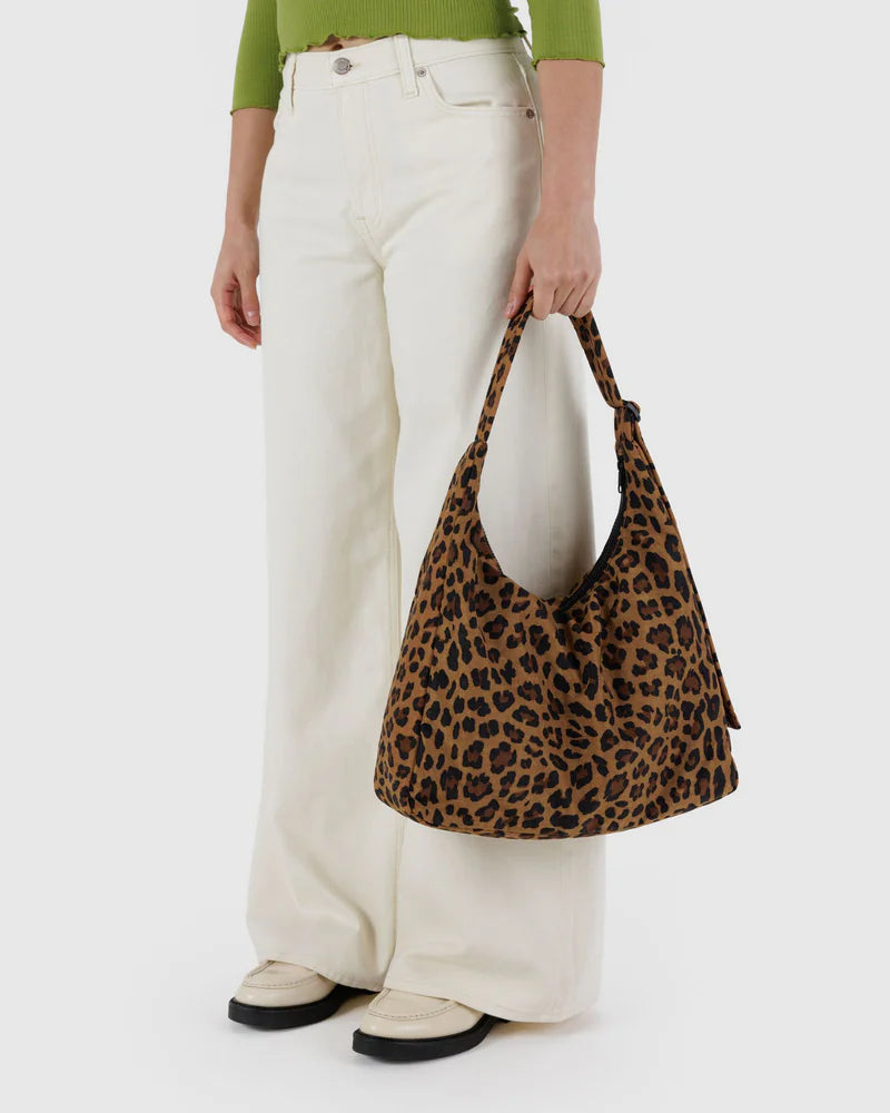 BAGGU Nylon Shoulder Bag Leopard