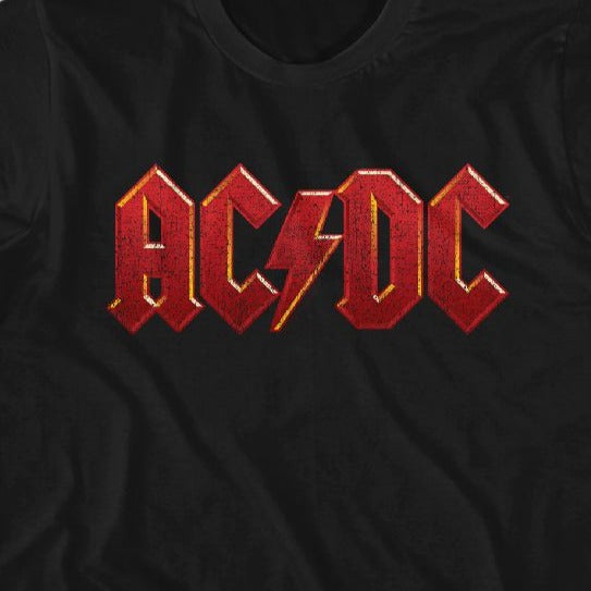 Youth AC/DC Distressed Red T-Shirt