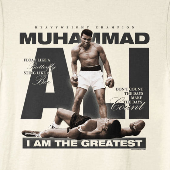 Muhammad Ali Iconic Photo and Quotes T-Shirt
