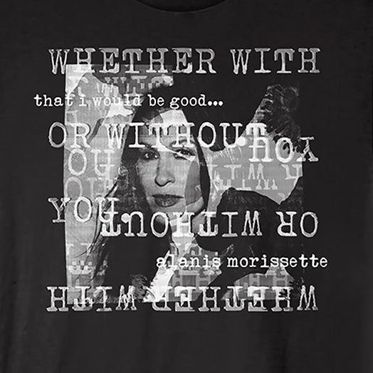 A black short-sleeve crewneck t-shirt featuring a black-and-white graphic print of musician David Gilmour playing an electric guitar, with his name printed in white script across the lower front.