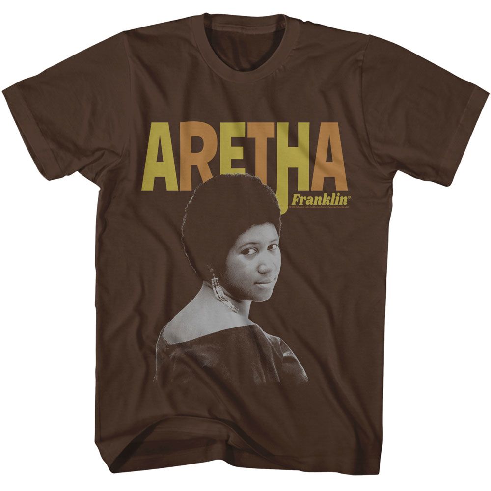 Aretha Franklin Retro T-Shirt | Blue Culture Tees