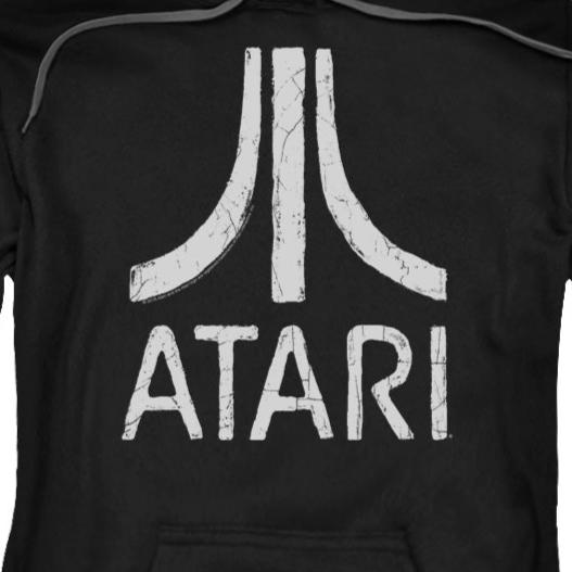 Atari Rough Logo Pullover Hoodie | Blue Culture Tees