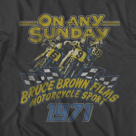 Bruce Brown Films On Any Sunday 71 T-Shirt | Blue Culture Tees