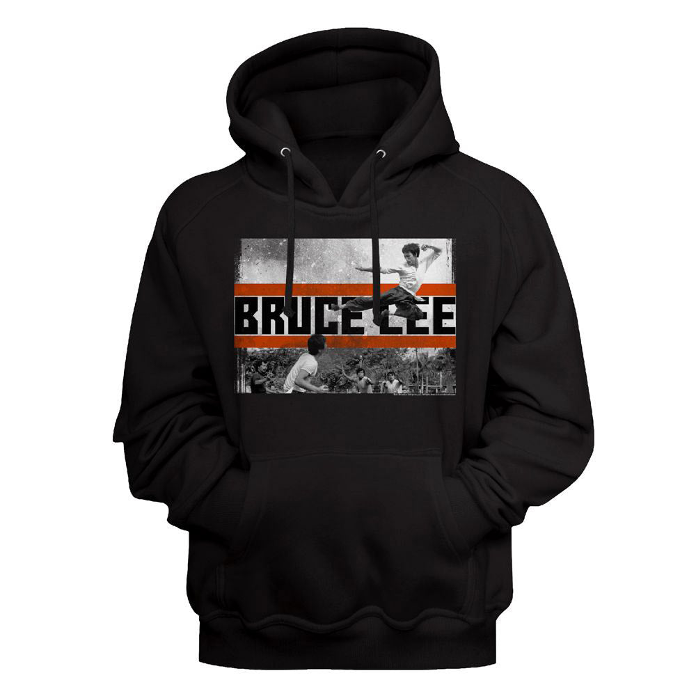 Bruce Lee Fly Kick Pullover Hoodie