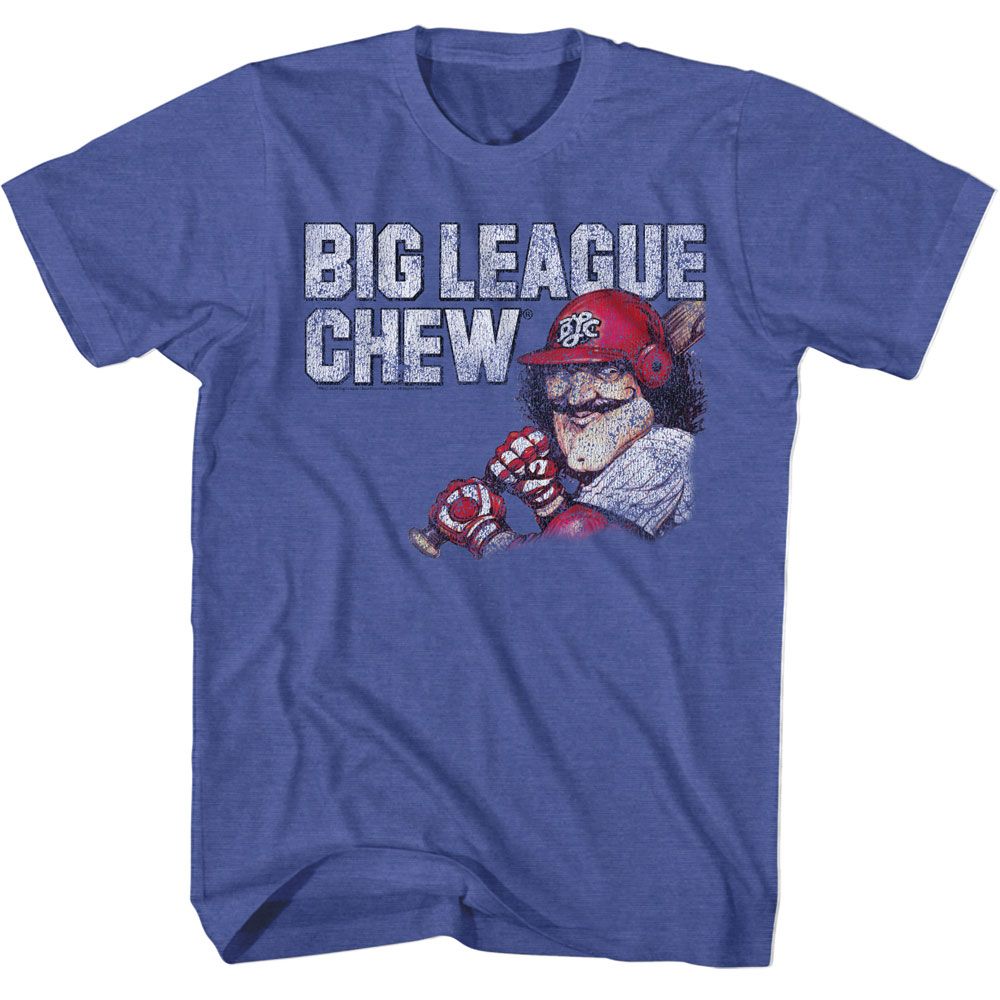 Big League Chew Vintage Moustache W Distress T-Shirt