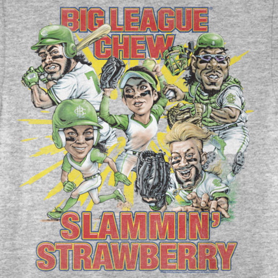 Big League Chew Slammin Strawberry Goup T-Shirt