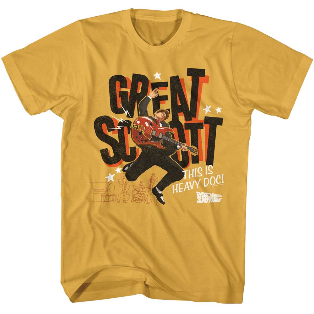 Back To The Future Great Scott Guitar Playing T-Shirt