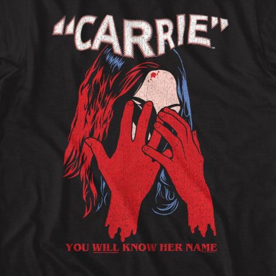 Carrie Face Cover T-Shirt | Blue Culture Tees