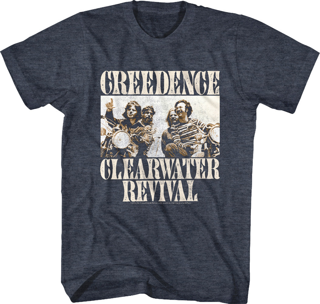 Creedence Clearwater Revival Bikes Photo T-Shirt