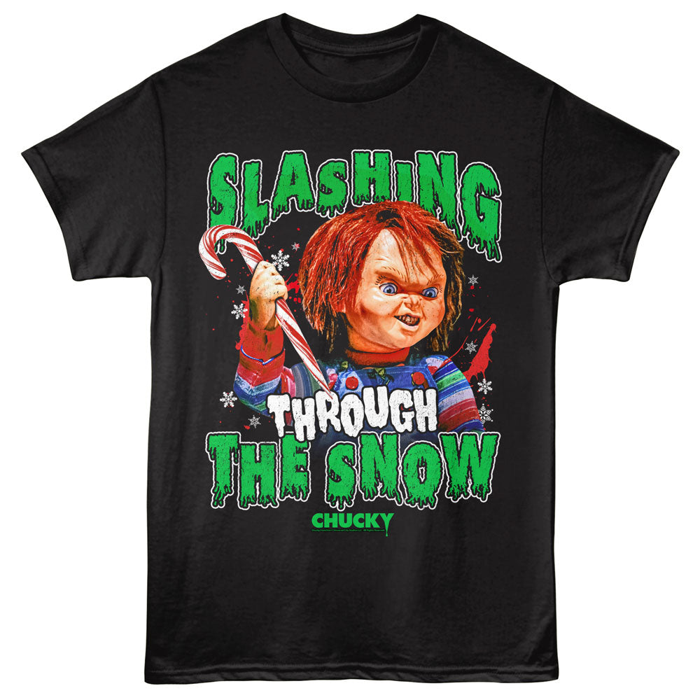 Chucky Slashing Through The Snow T-Shirt