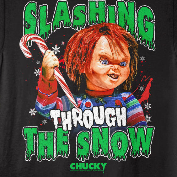 Chucky Slashing Through The Snow T-Shirt