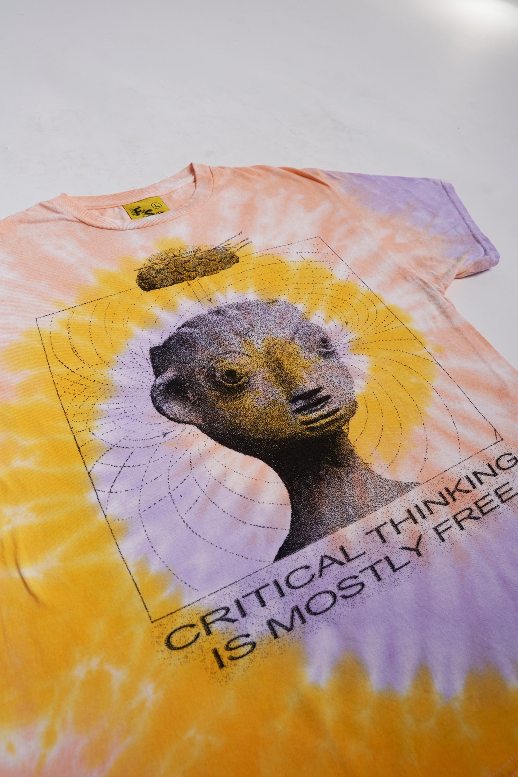 FSG Feels So Good Critical Thinking Tie Dye T-Shirt