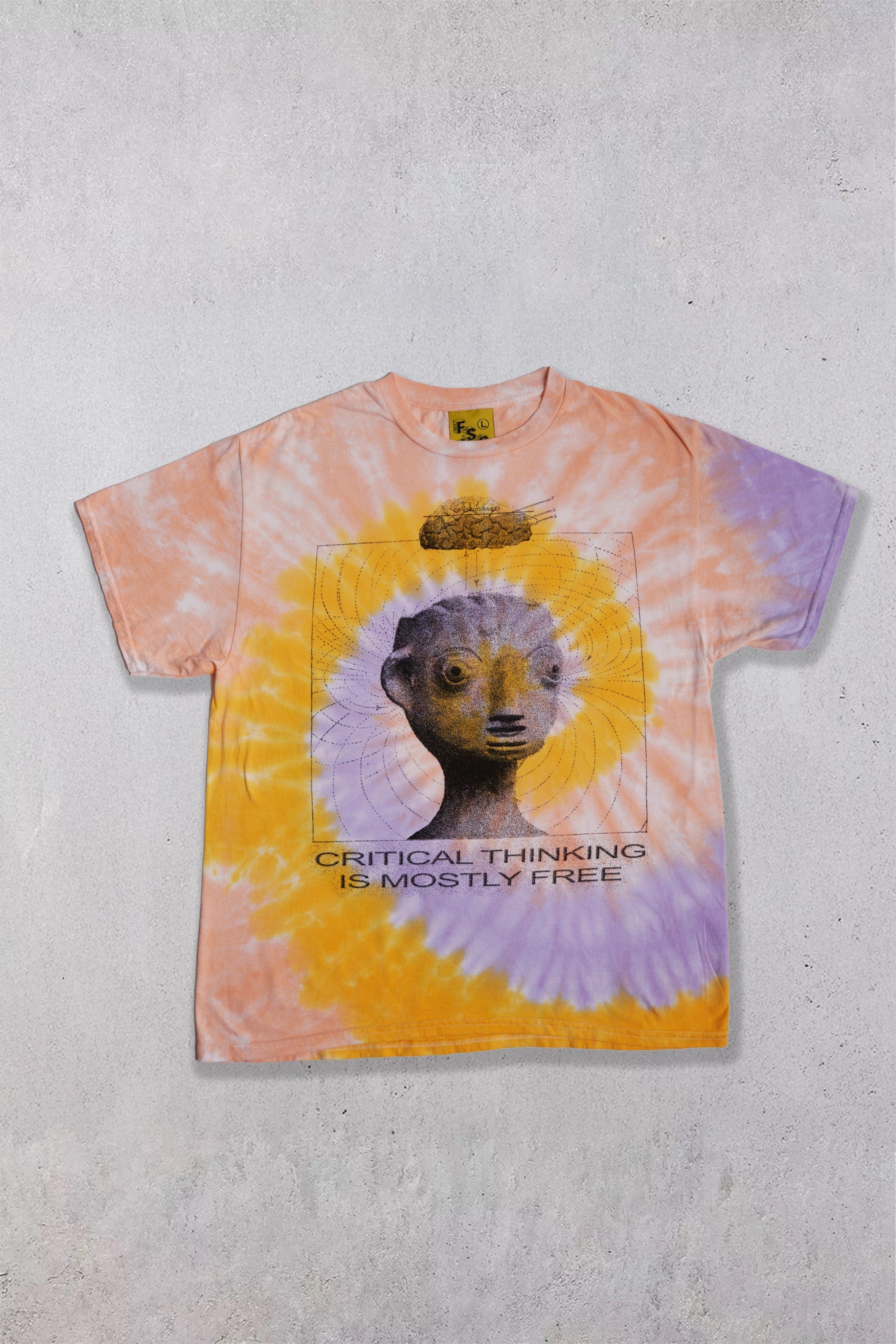 FSG Feels So Good Critical Thinking Tie Dye T-Shirt