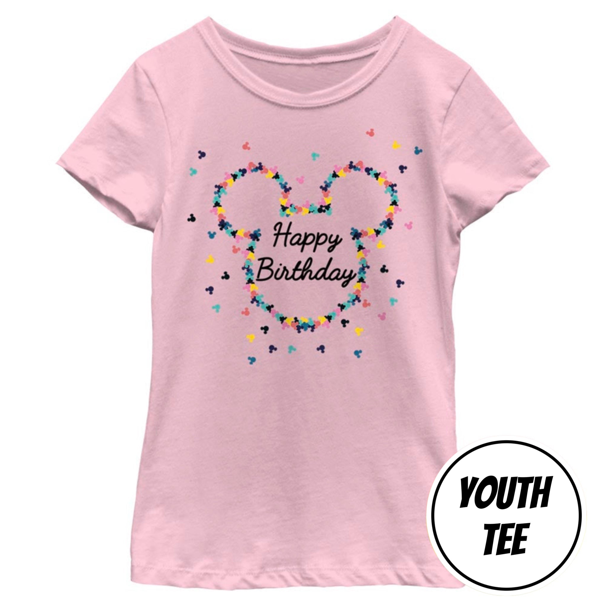Girl's Disney Mouse Birthday Frame T-Shirt