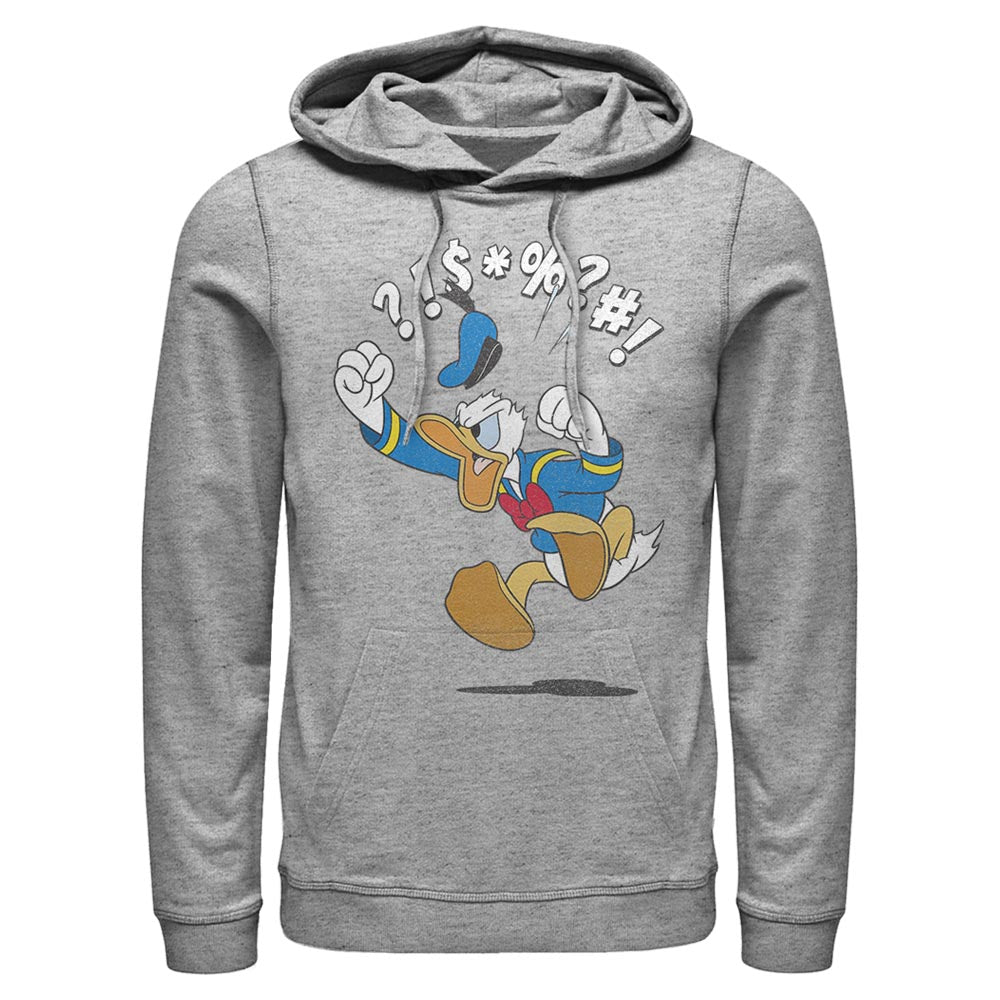 Men's Disney Donald Duck Angry Jump Pullover Hoodie | Blue Culture Tees