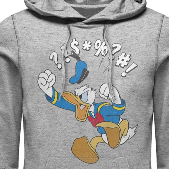 Men's Disney Donald Duck Angry Jump Pullover Hoodie | Blue Culture Tees