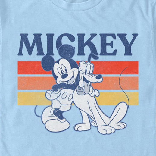 Disney Retro Pluto and Mickey Mouse T-Shirt