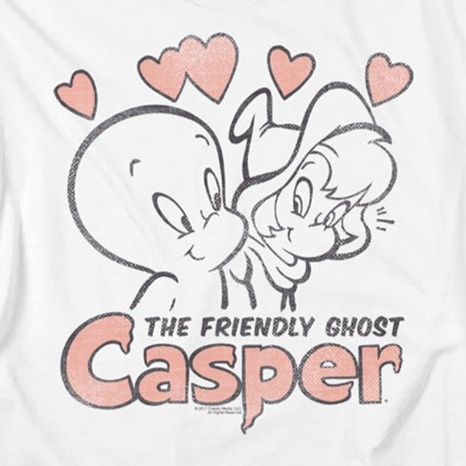 Casper The Friendly Ghost Hearts T-Shirt | Blue Culture Tees