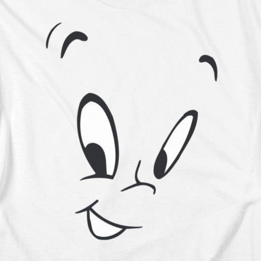 Casper The Friendly Ghost Face T-Shirt | Blue Culture Tees