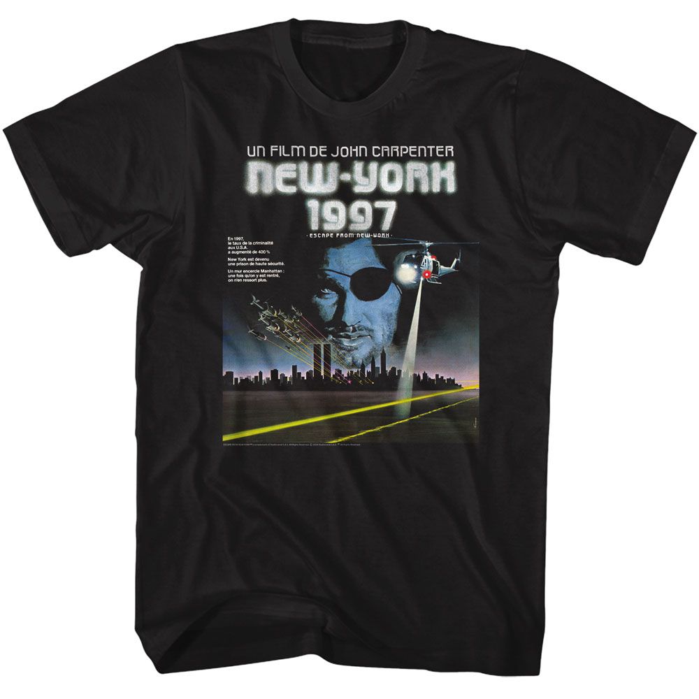 Escape From New York French Poster Image T-Shirt