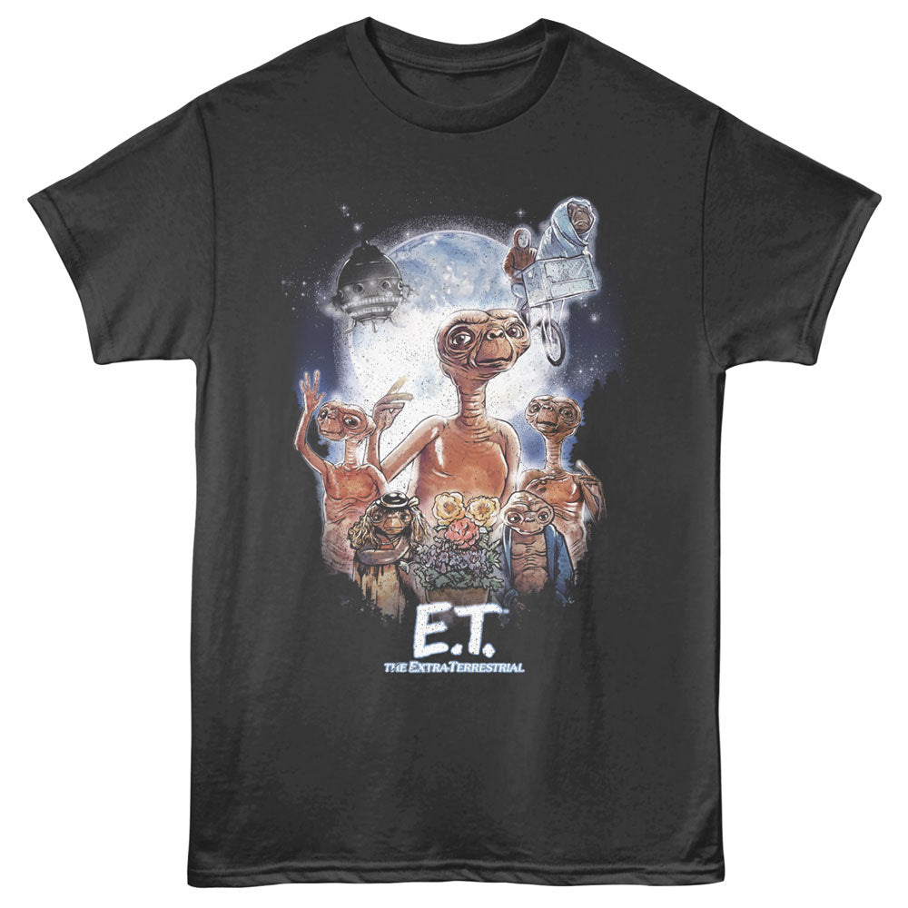 E.T. Multiple E.T. with Moon T-Shirt