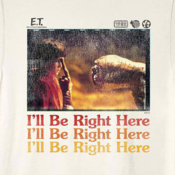 E.T. Be Right Here Ringer Shirt