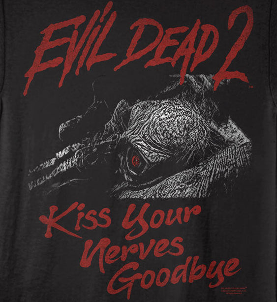 Evil Dead 2 Kiss Your Nerves Goodbye T-Shirt