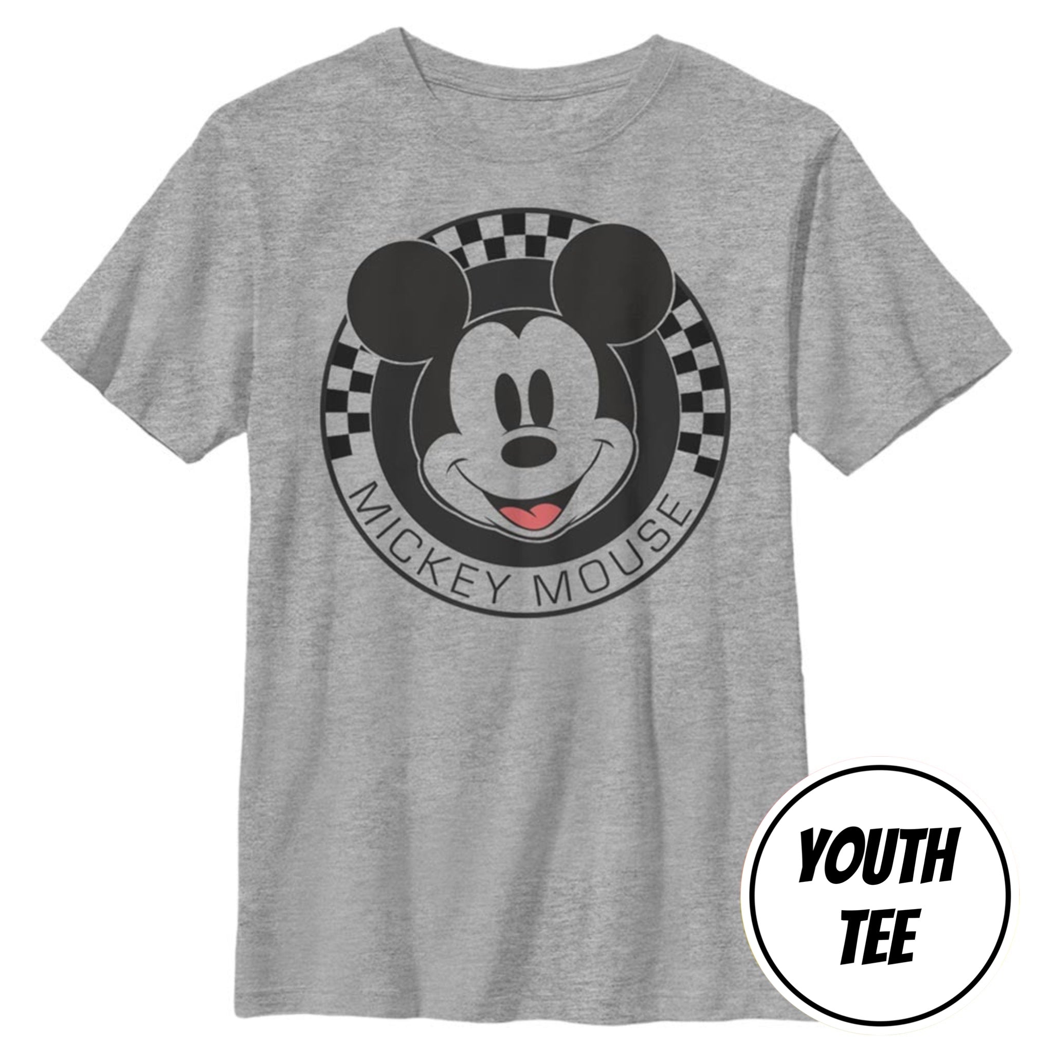 Boy's Disney Mickey Mouse Checkered T-Shirt