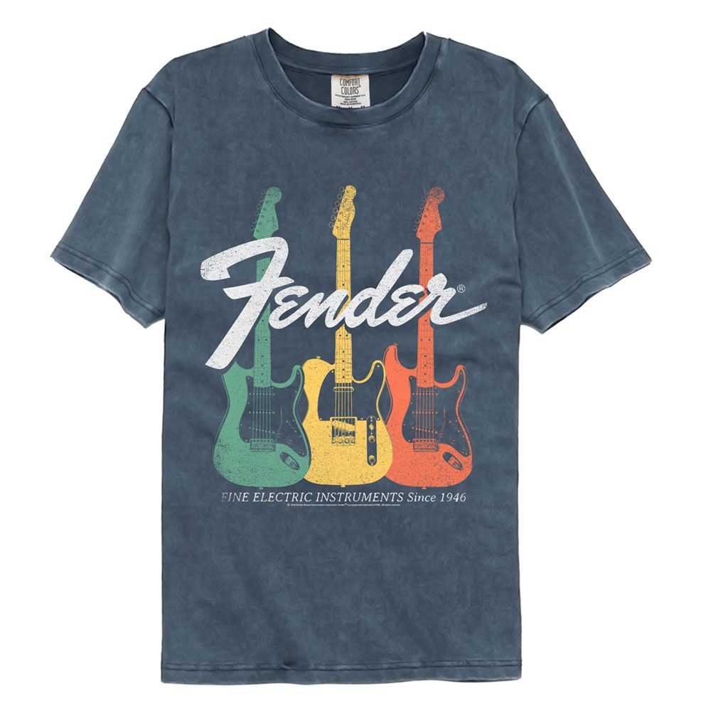 Fender Electric Instruments Comfort Colors T-Shirt | Blue Culture Tees