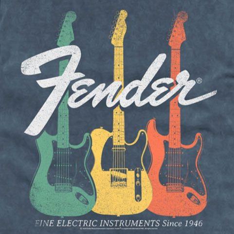 Fender Electric Instruments Comfort Colors T-Shirt | Blue Culture Tees