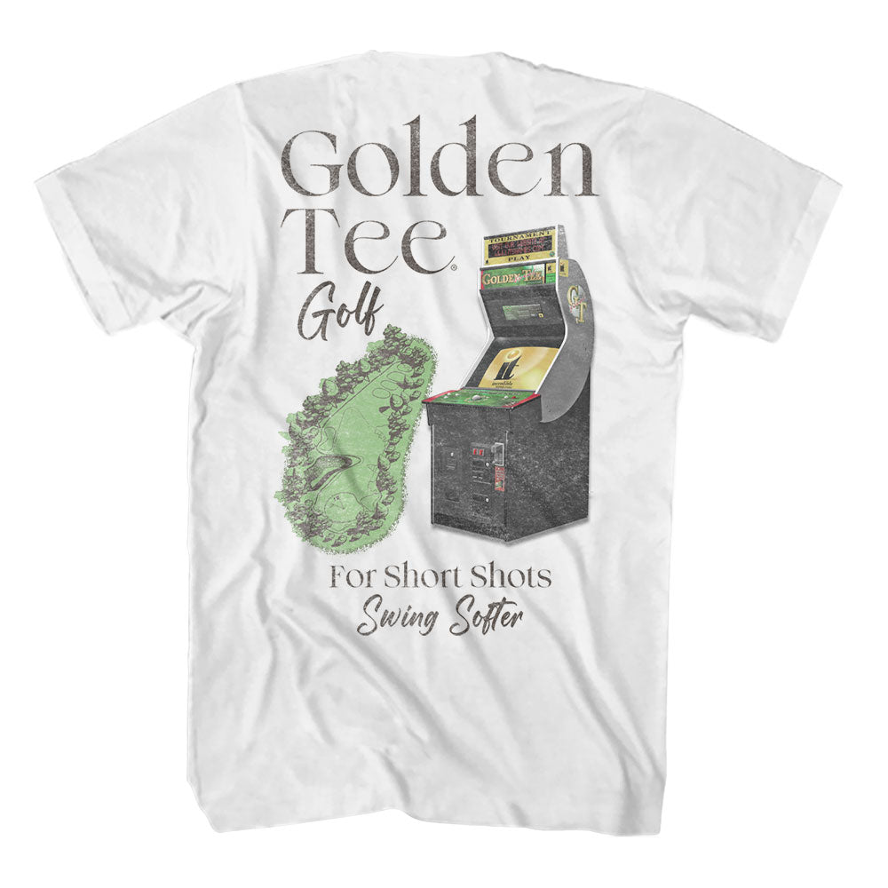 Golden Tee Cabinet and Golf Course T-Shirt