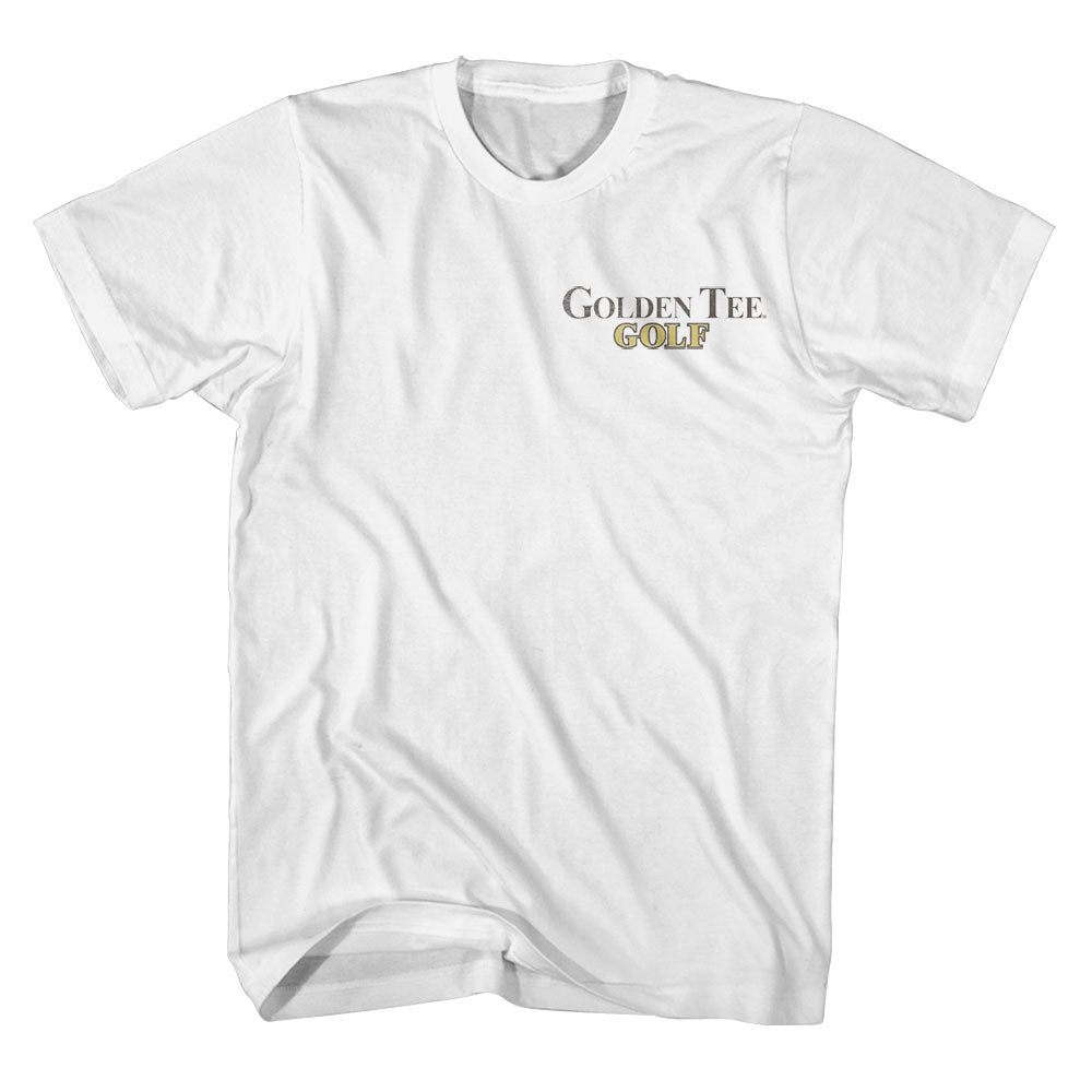 Golden Tee Cabinet and Golf Course T-Shirt