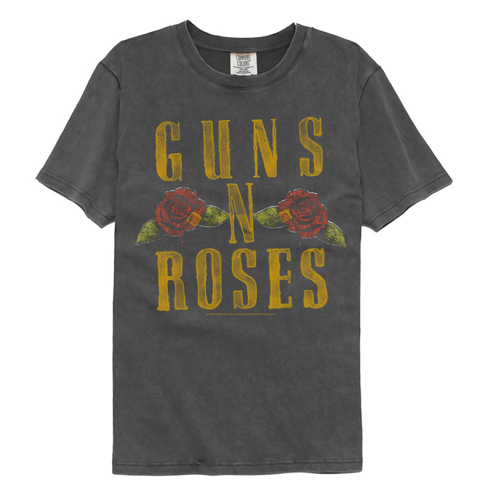 Guns N Roses Logo and Roses Comfort Colors T-Shirt