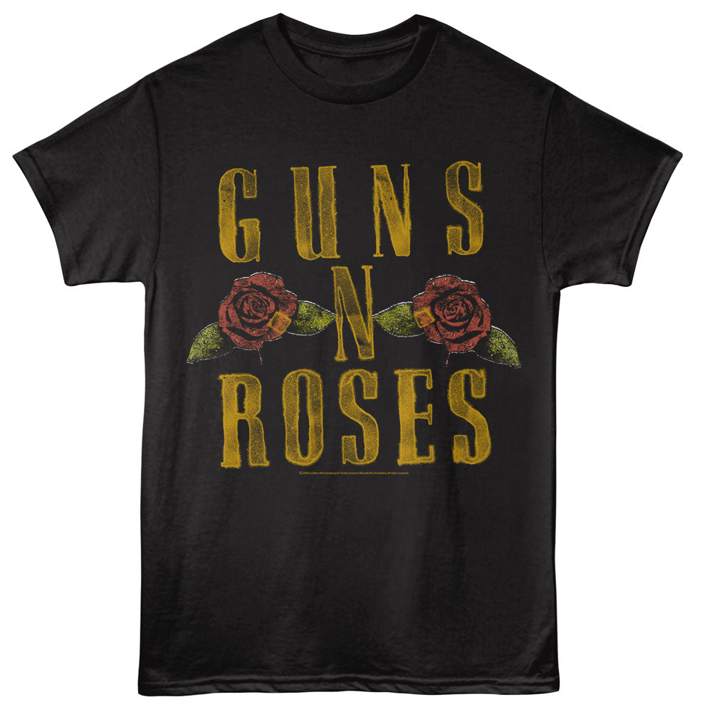 Guns N Roses Logo and Roses T-Shirt