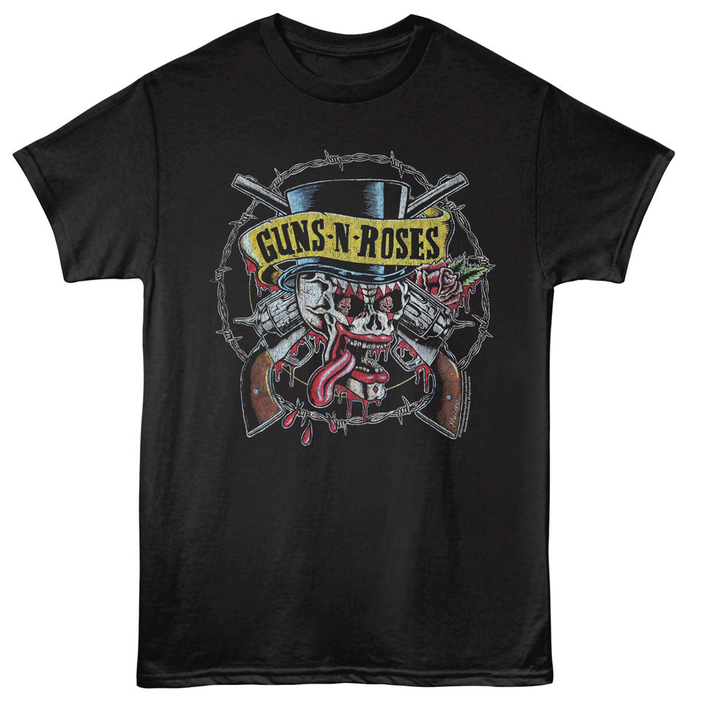 Guns N Roses Clown Skull and Pistols T-Shirt
