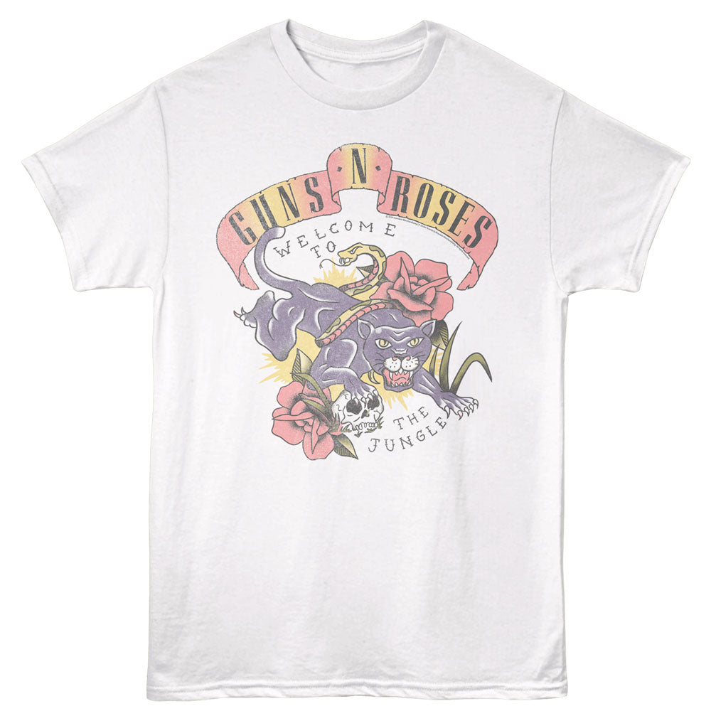 Guns N Roses Clown Skull and Pistols T-Shirt