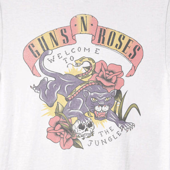 Guns N Roses Clown Skull and Pistols T-Shirt