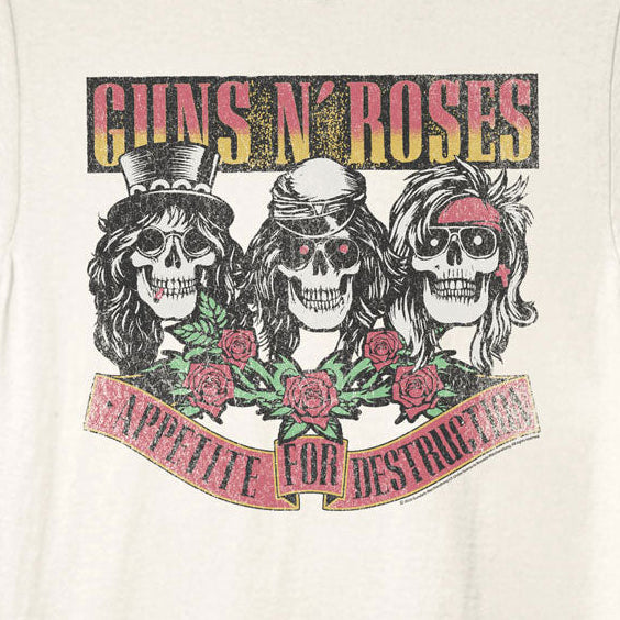 Guns N Roses Appetite Skulls Ringer Shirt