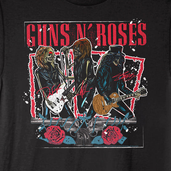 Guns N Roses Skeleton Band T-Shirt
