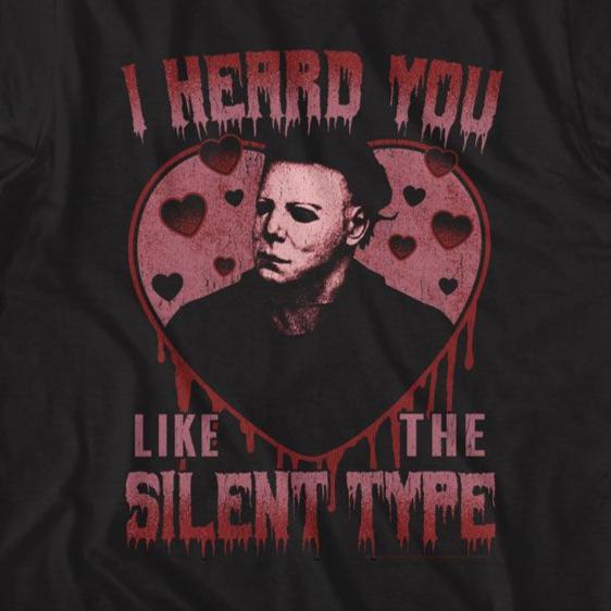Halloween Silent Type Heart T-Shirt | Blue Culture Tees