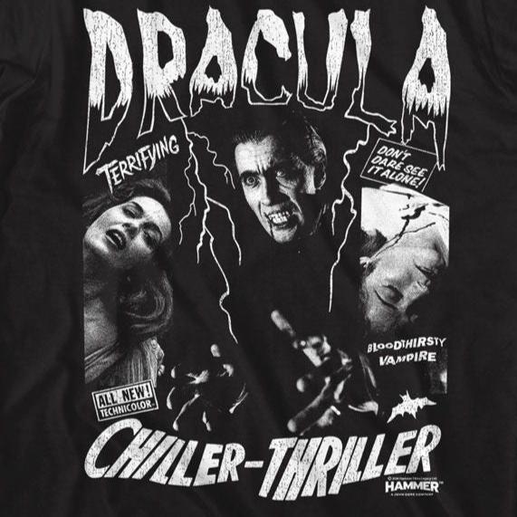 Hammer Horror Chiller Thriller T-Shirt | Blue Culture Tees