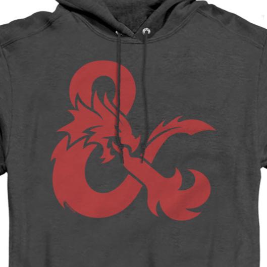 Dungeons And Dragons Ampersand Logo Pullover Hoodie | Blue Culture Tees
