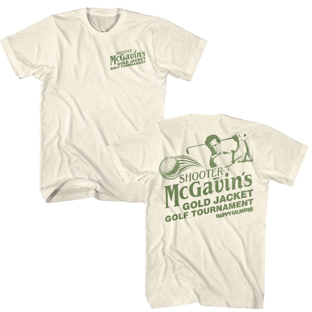Happy Gilmore Mono Gold Jacket Tournament T-Shirt | Blue Culture Tees