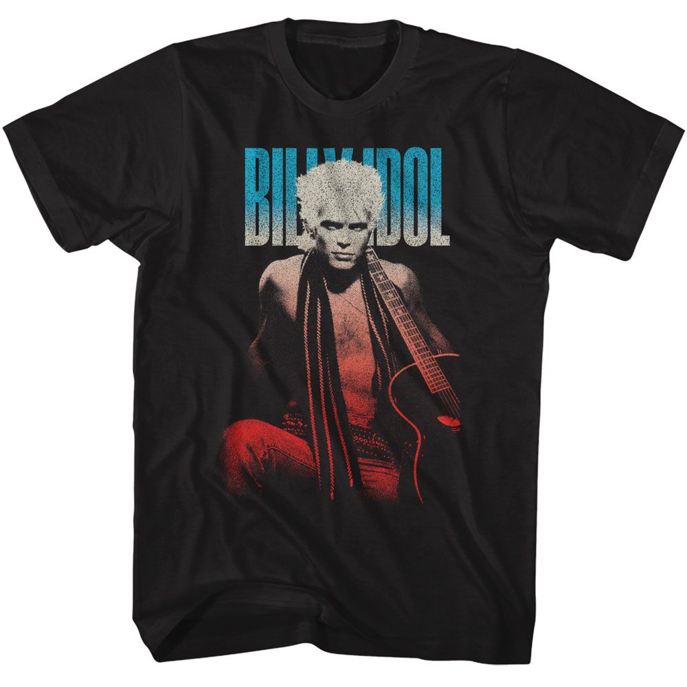 Billy Idol Patriotic Gradient T-Shirt | Blue Culture Tees