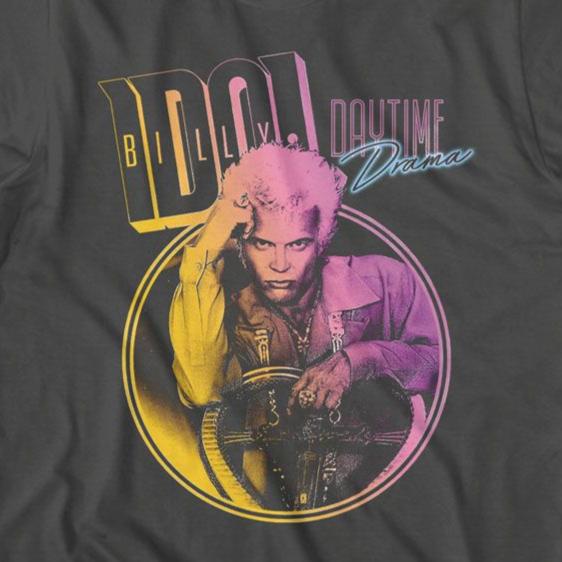 Billy Idol Daytime Drama Gradient 2 T-Shirt  | Blue Culture Tees